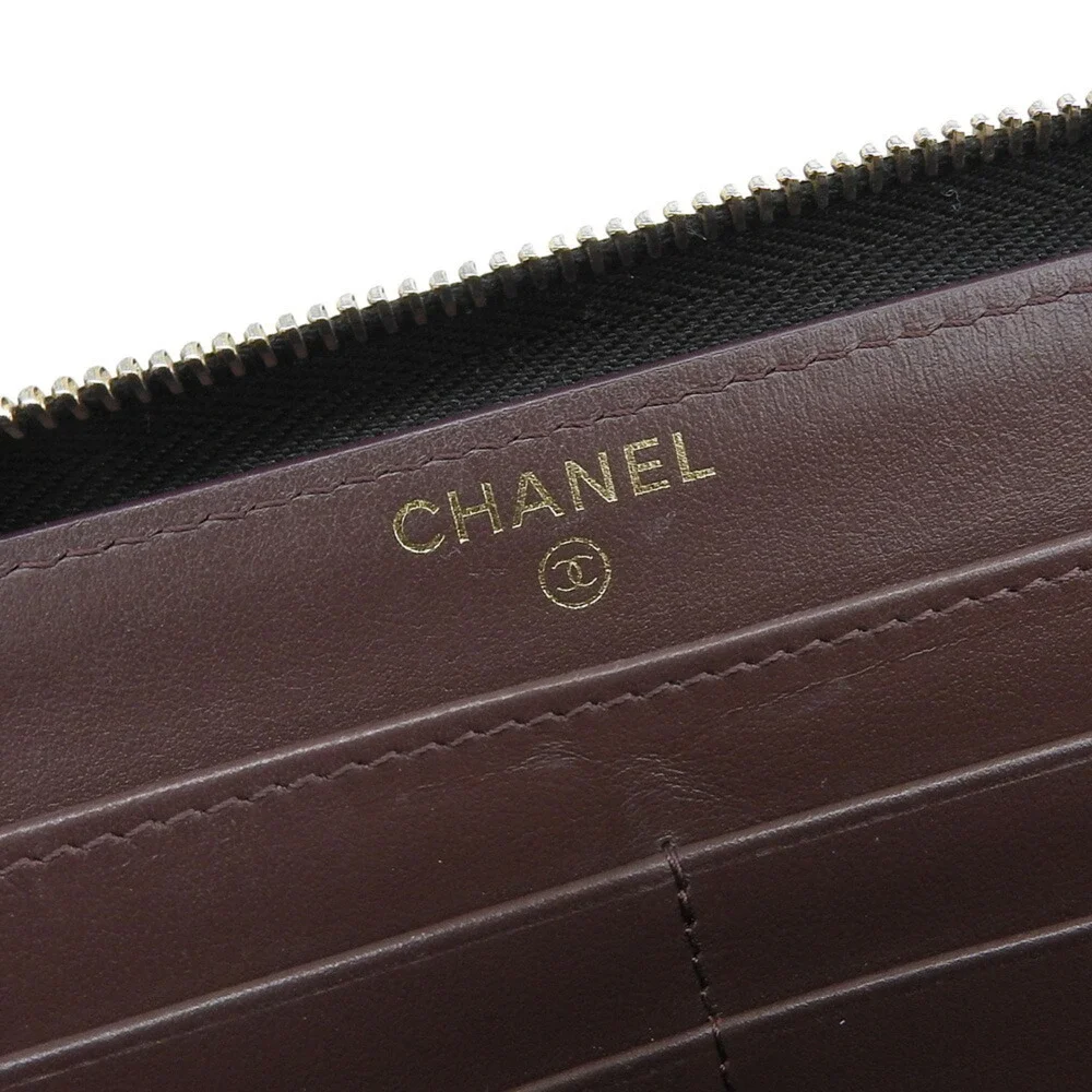 CHANEL Black Logo Wallet
